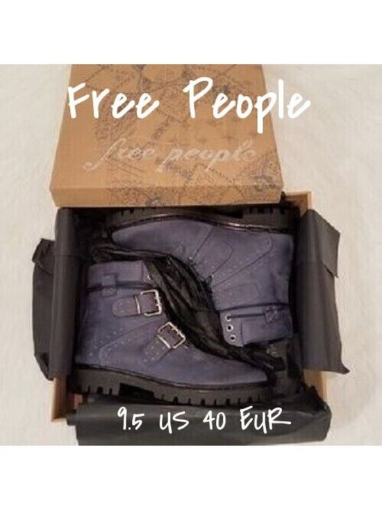 Free People Shoes - Free People Studded Leather Hiker Boots - Women US 9.5 / EU 40, New in Box